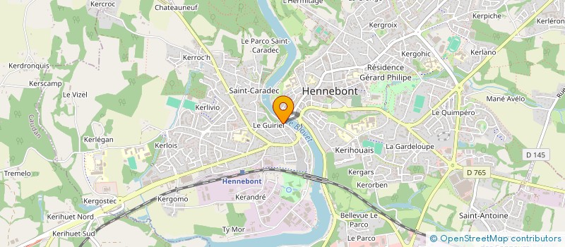 localisation de l'entreprise MADAME ENORA PAVIC  HENNEBONT