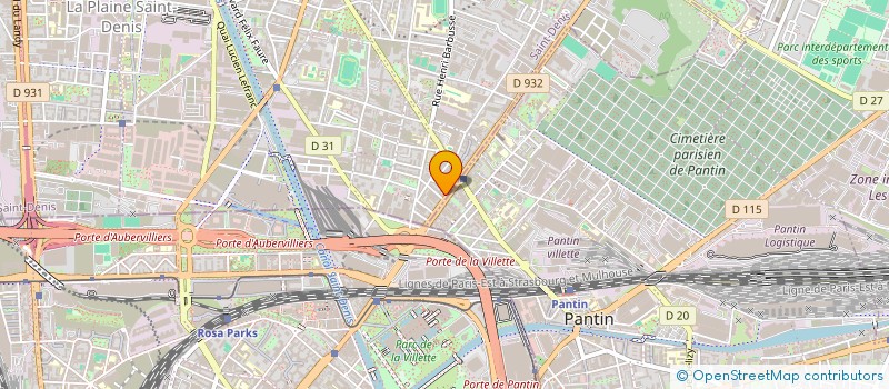 localisation de l'entreprise MADAME ENORA PENDEZEC  AUBERVILLIERS