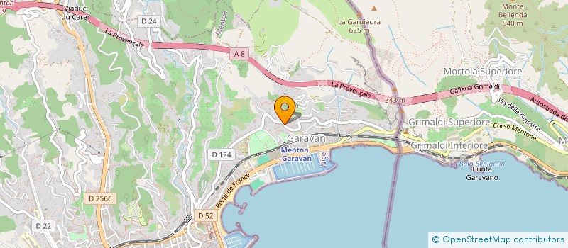 localisation de l'entreprise MADAME ENRICA BRAMARDI  MENTON