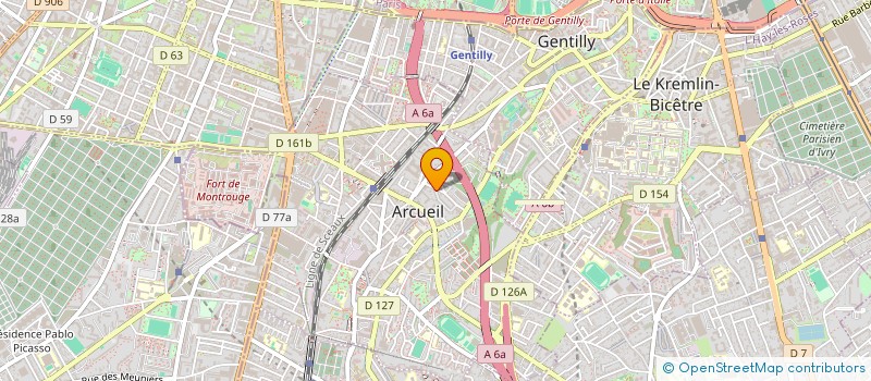 localisation de l'entreprise MADAME ENRICA CINQUE  ARCUEIL