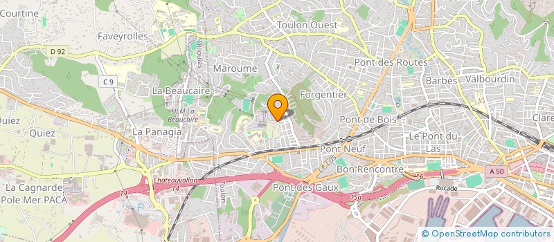 localisation de l'entreprise MADAME ENRICA ROCHA MOREIRA  TOULON