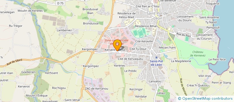 localisation de l'entreprise MADAME ENVAEL MOISON  SAINT-POL-DE-LEON