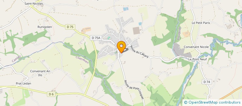 localisation de l'entreprise MADAME ENVELA QUESSEVEUR  CAMLEZ