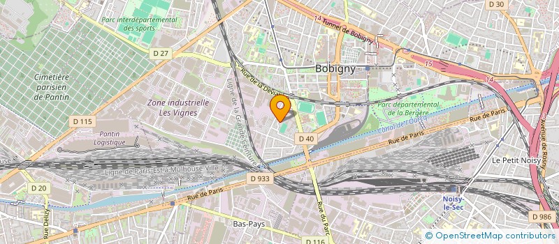 localisation de l'entreprise MADAME ENYONAM ROLAND à BOBIGNY