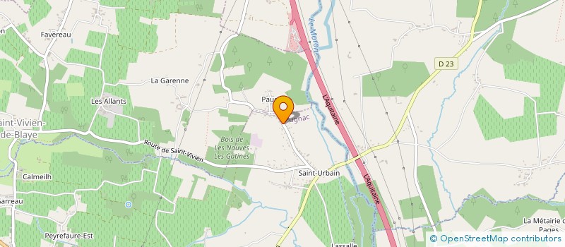 localisation de l'entreprise MADAME ENZA ARNAUD  PUGNAC