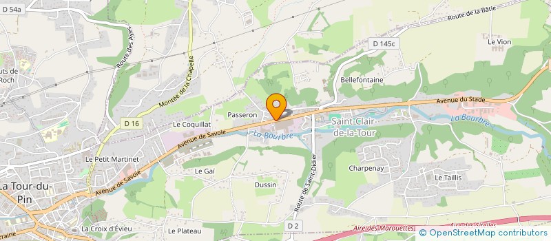 localisation de l'entreprise MADAME ENZA MERTZ  SAINT-CLAIR-DE-LA-TOUR