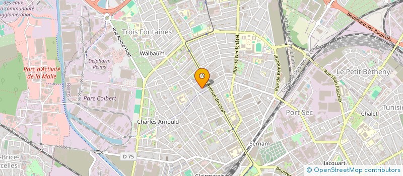 localisation de l'entreprise MADAME EOLIA BASTIAN  REIMS