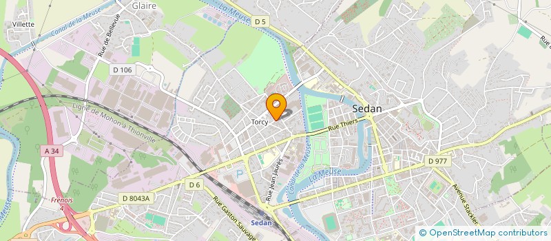 localisation de l'entreprise MADAME EOWYN GILLOT à SEDAN