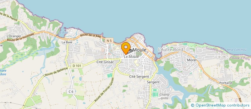localisation de l'entreprise MADAME EPONINE ASSELIN à LE MOULE