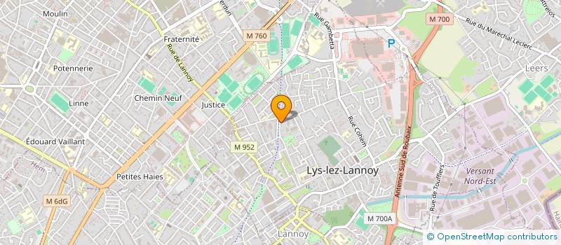 localisation de l'entreprise MADAME EPONINE BOTTINEAU  LYS-LEZ-LANNOY