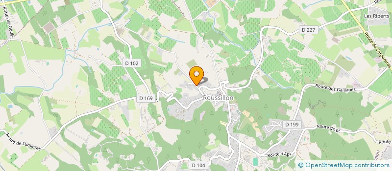 localisation de l'entreprise MADAME EPONINE LE GALLIOT  ROUSSILLON