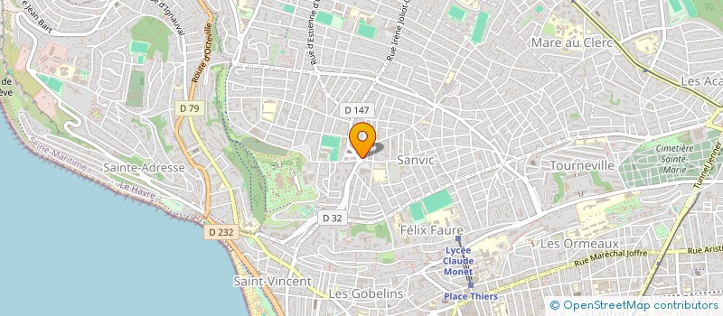 localisation de l'entreprise MADAME EPONINE LEGAND  LE HAVRE