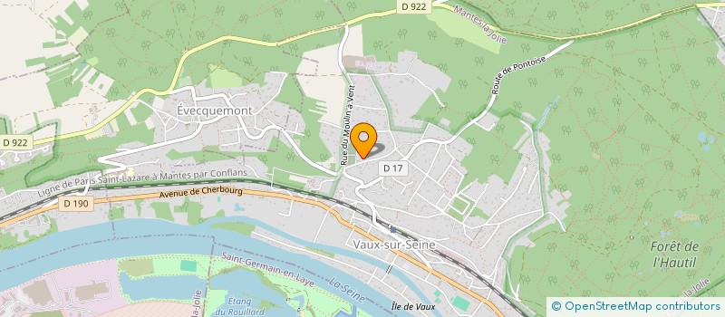 localisation de l'entreprise MADAME ERELISE HEY-LE MADEC  VAUX-SUR-SEINE