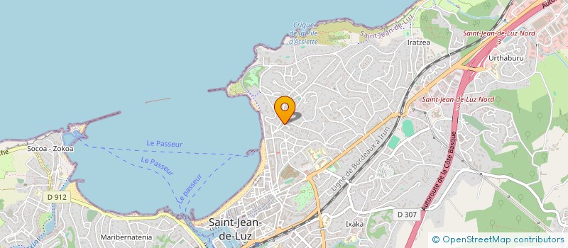 localisation de l'entreprise MADAME ERIC SARRAN  SAINT-JEAN-DE-LUZ