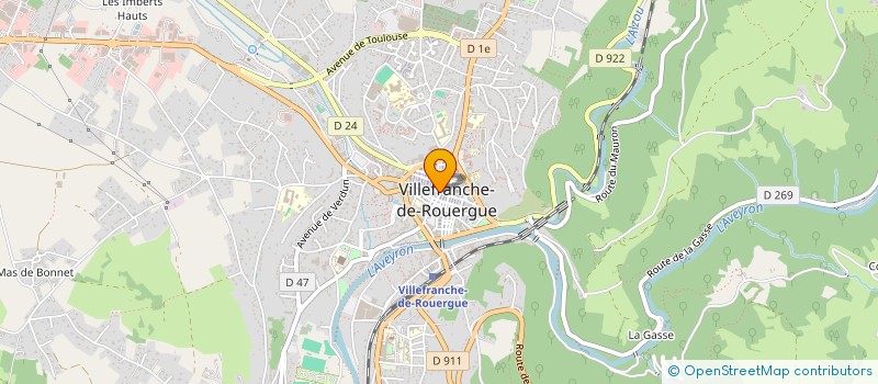 localisation de l'entreprise MADAME ERICA BERGHAN à VILLEFRANCHE-DE-ROUERGUE