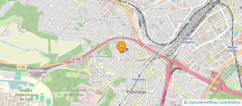 localisation de l'entreprise MADAME ERICA DA SILVA SANTOS  PALAISEAU