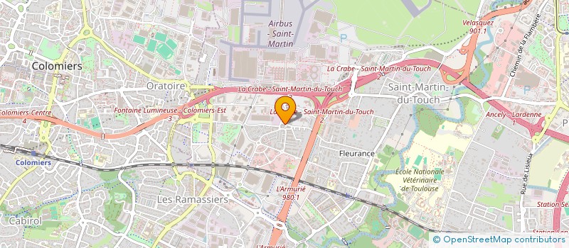 localisation de l'entreprise MADAME ERICA DE OLIVEIRA  TOULOUSE