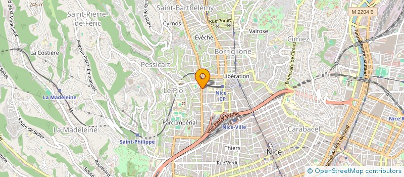 localisation de l'entreprise MADAME ERICA DUARTE FRETES à NICE