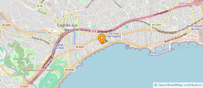 localisation de l'entreprise MADAME ERICA FERREIRA BESSA à CAGNES-SUR-MER