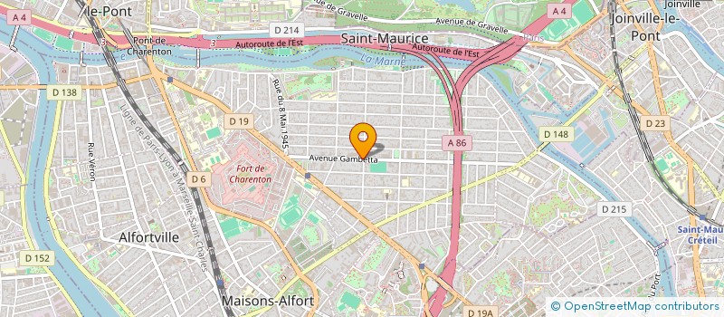 localisation de l'entreprise MADAME ERICA GOMES FERREIRA  MAISONS-ALFORT