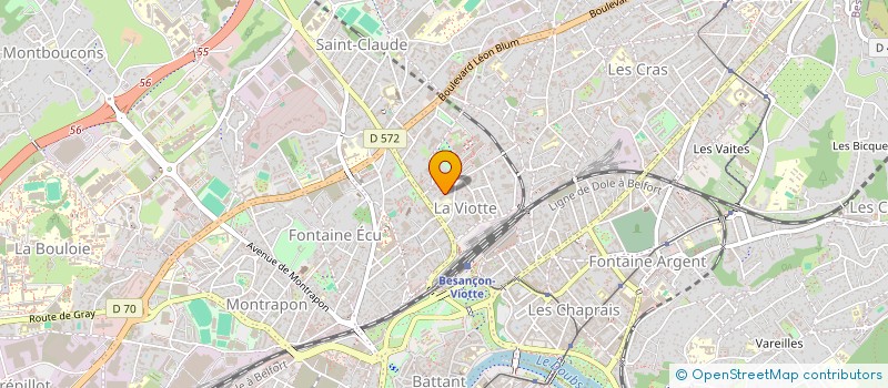 localisation de l'entreprise MADAME ERICA-MAEVA BLASQUIZ à BESANCON
