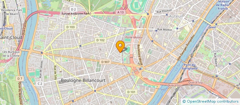 localisation de l'entreprise MADAME ERICA RIESENFELD à BOULOGNE-BILLANCOURT