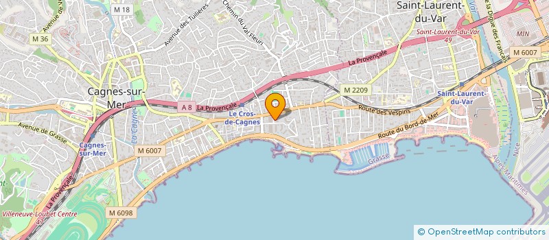 localisation de l'entreprise MADAME ERICA SANTOS LIMA à CAGNES SUR MER