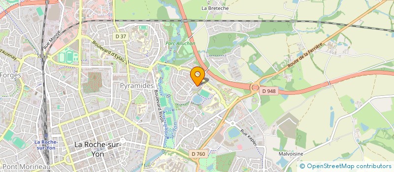 localisation de l'entreprise MADAME ERICKA AUBINEAU à LA ROCHE-SUR-YON