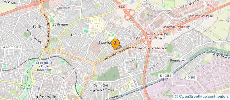 localisation de l'entreprise MADAME ERICKA CAZES  LA ROCHELLE