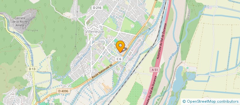 localisation de l'entreprise MADAME ERICKA DARQUE  VILLENEUVE