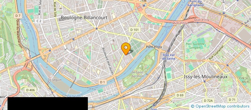 localisation de l'entreprise MADAME ERICKA PANET à BOULOGNE-BILLANCOURT