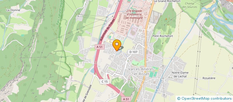 localisation de l'entreprise MADAME ERICKA PIRIOU  VARCES-ALLIERES-ET-RISSET