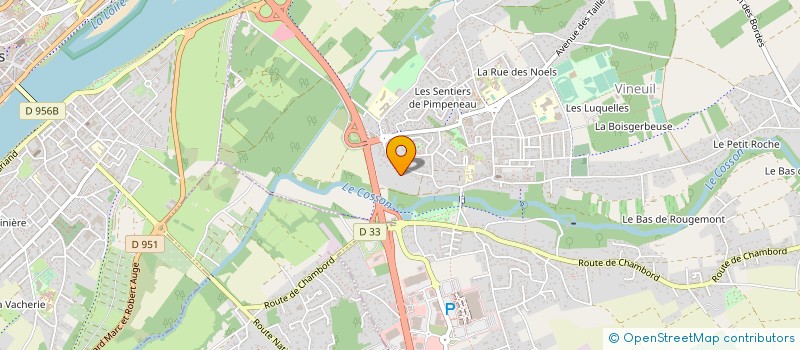 localisation de l'entreprise MADAME ERICKA POULLE  VINEUIL