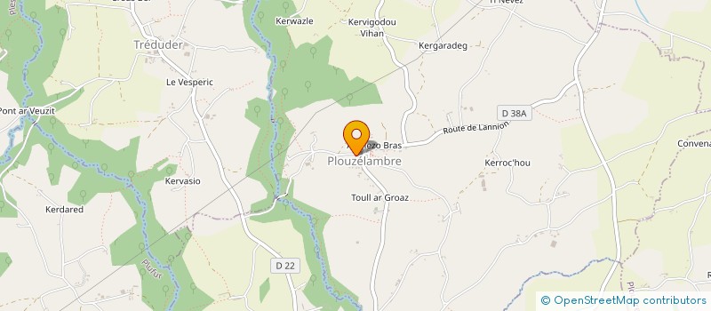 localisation de l'entreprise MADAME ERIKA AHOUZI  PLOUZELAMBRE