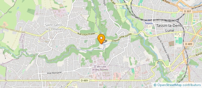 localisation de l'entreprise MADAME ERIKA BENSIMON  SAINT-GENIS-LES-OLLIERES