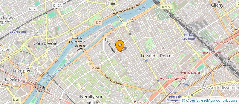 localisation de l'entreprise MADAME ERIKA BERNARI à LEVALLOIS-PERRET