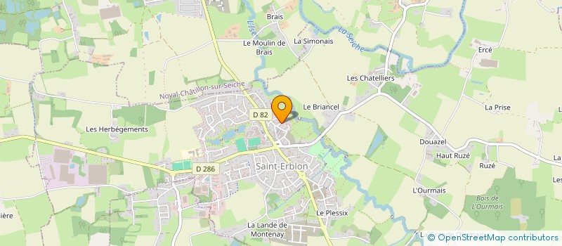 localisation de l'entreprise MADAME ERIKA BOULAIS  SAINT-ERBLON