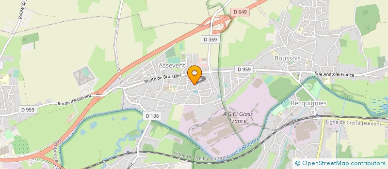 localisation de l'entreprise MADAME ERIKA CARPENTIER  ASSEVENT