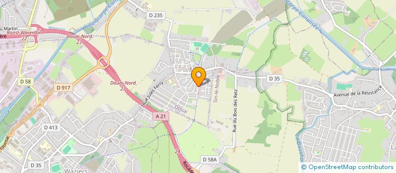 localisation de l'entreprise MADAME ERIKA CHAIS à DOUAI
