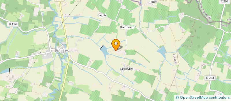 localisation de l'entreprise MADAME ERIKA COURTES  FOURCES