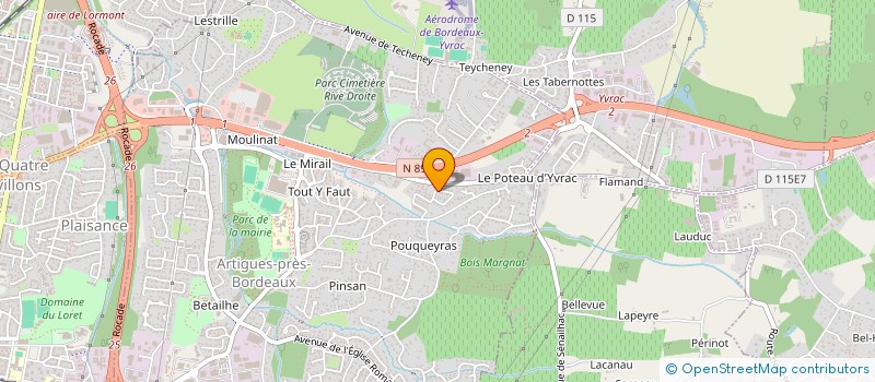 localisation de l'entreprise MADAME ERIKA COUTURIER  ARTIGUES-PRES-BORDEAUX