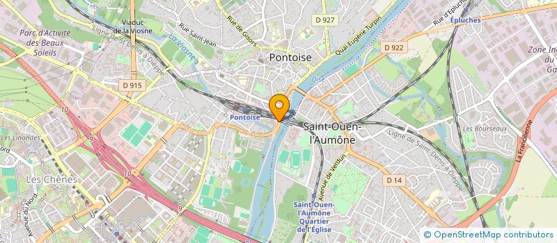 localisation de l'entreprise MADAME ERIKA DARCAIGNE  PONTOISE