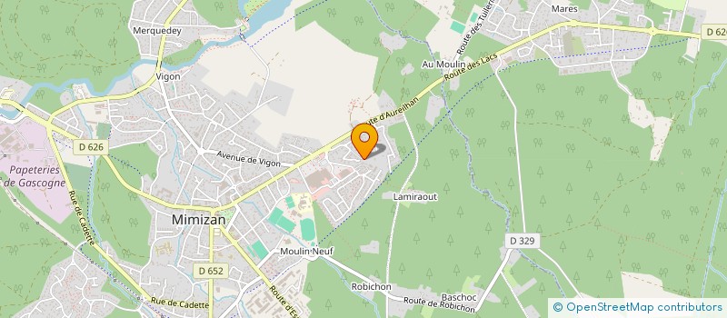 localisation de l'entreprise MADAME ERIKA DELON  MIMIZAN