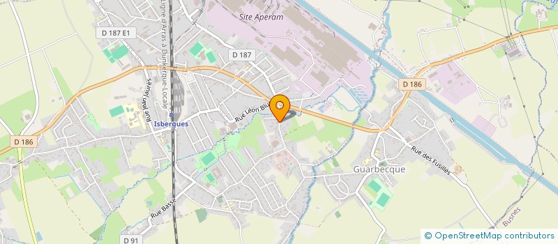 localisation de l'entreprise MADAME ERIKA DHAESE  ISBERGUES