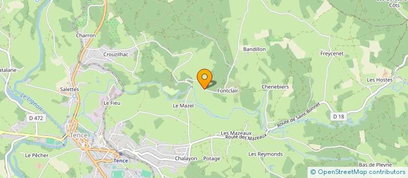 localisation de l'entreprise MADAME ERIKA FARBER-GOTTE  TENCE