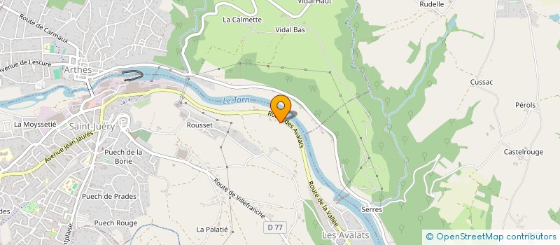 localisation de l'entreprise MADAME ERIKA FERNANDEZ RAMIREZ  SAINT-JUERY