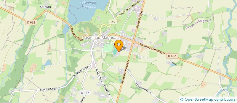 localisation de l'entreprise MADAME ERIKA FONVIELLE  CASTELNAU-MAGNOAC