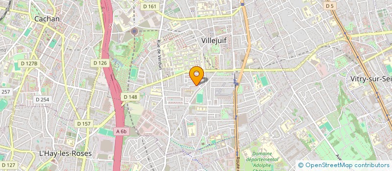 localisation de l'entreprise MADAME ERIKA GNANGBO à VILLEJUIF