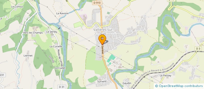 localisation de l'entreprise MADAME ERIKA GONCALVES DE ARAUJO  VALLIERES-SUR-FIER