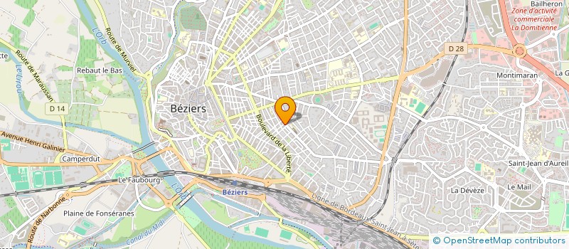 localisation de l'entreprise MADAME ERIKA GRONDIN  BEZIERS